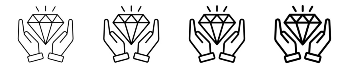 Value Proposition  Icon Set Different Style Collection
