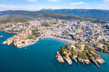 Ulcinj, Old city and popular travel destination on Adriatic sea in Montenegro