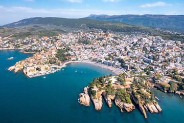 Ulcinj, Old city and popular travel destination on Adriatic sea in Montenegro