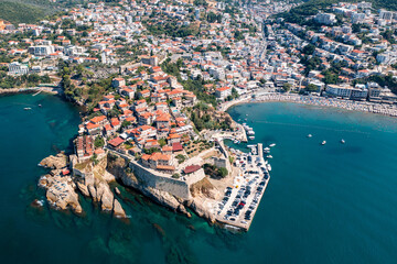 Ulcinj, Old city and popular travel destination on Adriatic sea in Montenegro
