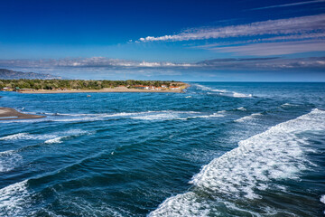Nudist Settlement Ada Bojana, resort on Bojana River, Adriatic Sea, Montenegro
