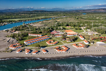 Nudist Settlement Ada Bojana, resort on Bojana River, Adriatic Sea, Montenegro