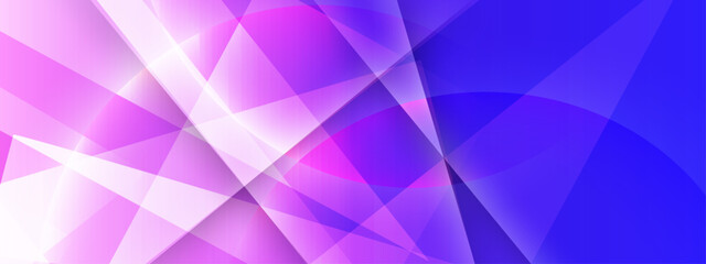 Fototapeta premium Abstract geometric shapes in purple, white, and blue, perfect for modern design projects needing a contemporary and vibrant background