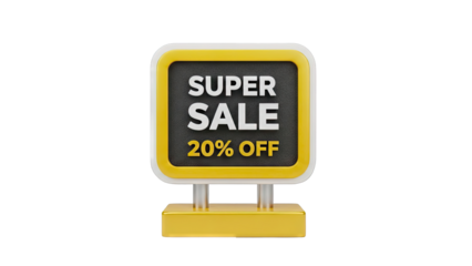 Super Sale 20% Off 3D Sign