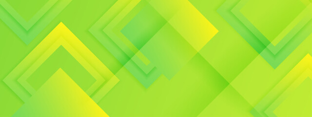 Modern abstract background with green and yellow diamond shapes. Suitable for background design, branding, packaging, and digital projects