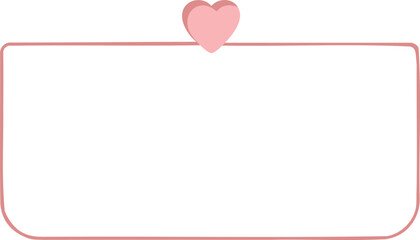 Message Card with Heart Love Note Vector Illustration for Valentine Greeting Design