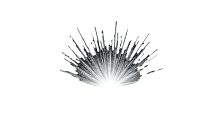 Luminous silver light burst, vertical rays expanding from a bright line, sparse sparkling particles on a deep black background, creating a magical festive celebration atmosphere