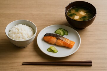 Traditional Japanese Breakfast Set