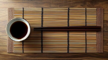 A simple yet elegant setting ideal for culinary presentations or dining invitations.