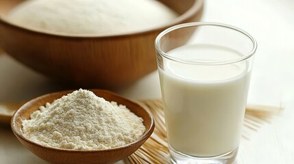 This image captures the essence of a protein-rich beverage, perfect for fitness enthusiasts.