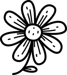 Flower drawing design graphic illustration