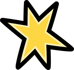 Star icon graphic design illustration