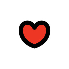 Heart icon graphic design illustration