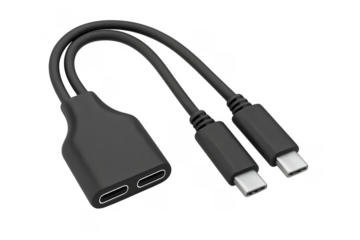 Usb-c splitter adapter charging and data hub