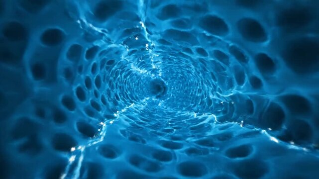 X-Ray Porosity View of Synthetic Bioprinted Scaffold with Nutrient Flow