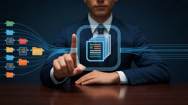 Digital Document Management System Secure Data Access and File Storage