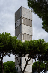 brutalist concrete architecture, modern luxury frame house