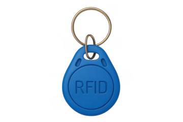 Blue rfid key fob for contactless access control