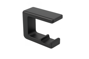 Black desktop headphone hanger hook storage mount
