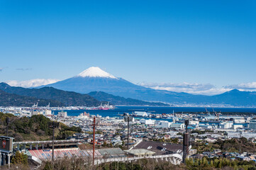  日本静岡県日本平からの富士山