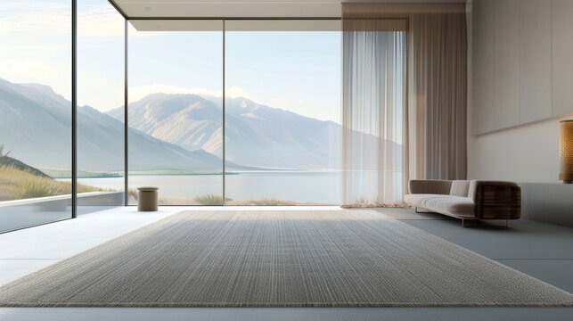 The soft carpet exudes a sense of weightlessness as it glides effortlessly through the air.