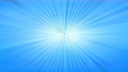 Luminous Ray Burst: Abstract Blue Radiance Background Design