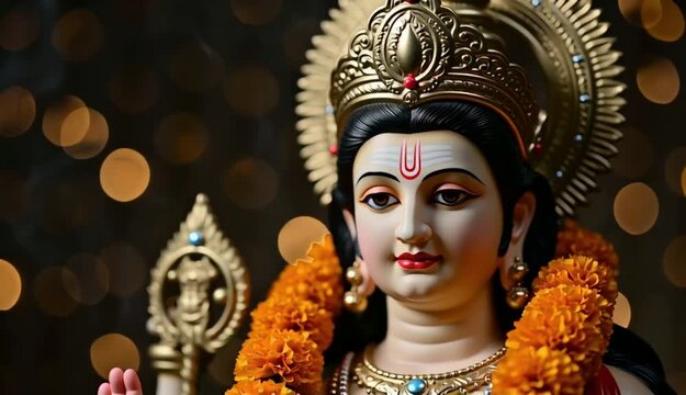 Ram Navami: celebrating the divine birth of lord rama, a joyous occasion of spiritual reverence, cultural traditions, and communal festivities, honoring the auspicious ninth day in the hindu ... See M