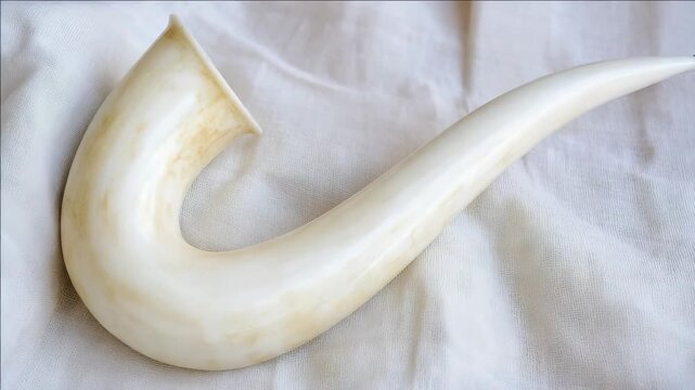 Curved and swishy horn of a snail, featuring the Nike swoosh in a creative twist.