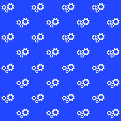 Minimalist Gear Vector Seamless Pattern