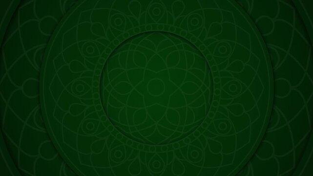 circle ornament arabic frame floral mandala pattern decoration texture