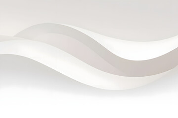 Abstract elegant white and grey wave design with subtle gradients for a calming background