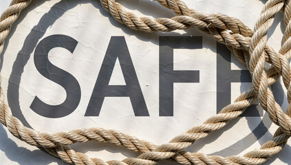 Rope Bordered Oval Sign with 