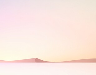 大きな余白を活かした、やさしいベージュと淡いピンクのパステル調ミニマル背景