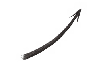 Devil tail creating a demon, fantasy monster, or evil character, isolated on transparent background