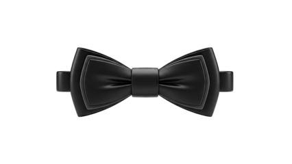 Sleek Black Bow Tie