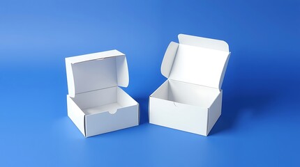 Minimal White Rigid Gift Box Packaging Mockup on Neutral Background