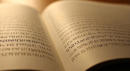 Close-up of Braille text on an open book, highlighting accessibility and learning for the visually impaired