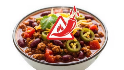 chili con carne with ground beef and vegetables