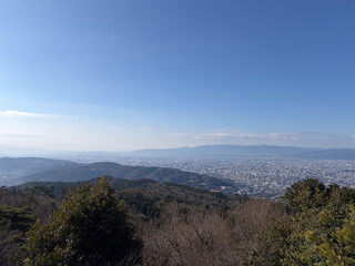 比叡山から見える京都市街