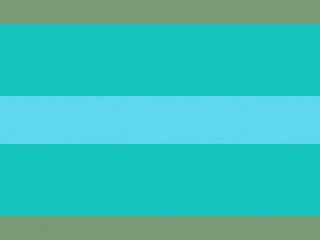 Fototapeta premium Simple minimalist background with wide cyan and green horizontal stripes