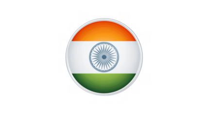 Vibrant tricolor symbol of India showcasing unity, AI, PNG