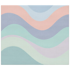 Simple square abstract in pastels for serene interiors