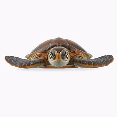 turtle on white background