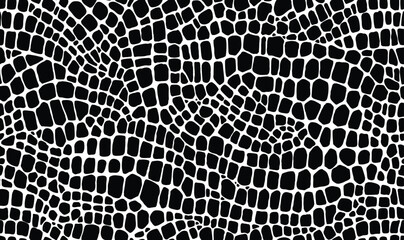 crocodile dinosaur and snake reptile skin pattern © Somaed