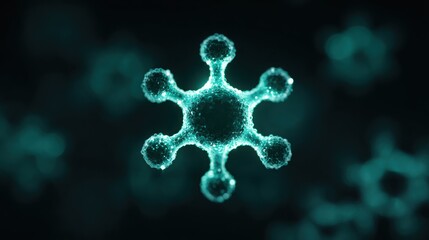 Unique snowflake design representing natural patterns in a node diagram for ai risk cluster detection concept