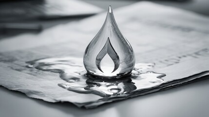 Tear on a piece of paper symbolizing loss and disruption in financial or economic contexts with futuristic themes