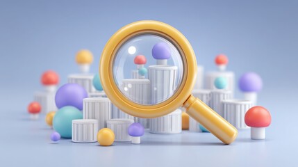 Colorful balls inside a magnet depicting ai web3 sentiment scanner concept for futuristic interface design