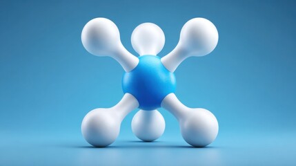 Blue and white toy icon representing a blockchain feedback token concept issued for user engagement and interaction