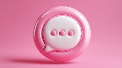 Pink and white speaker representing chat reaction rewards and engaging responses in digital communication platforms