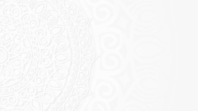 White background islamic Arabian ornament abstract circle pattern 